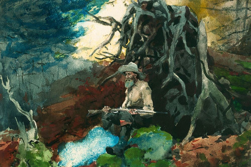 Campfire, Adirondacks Poster Print by Winslow Homer # 56140