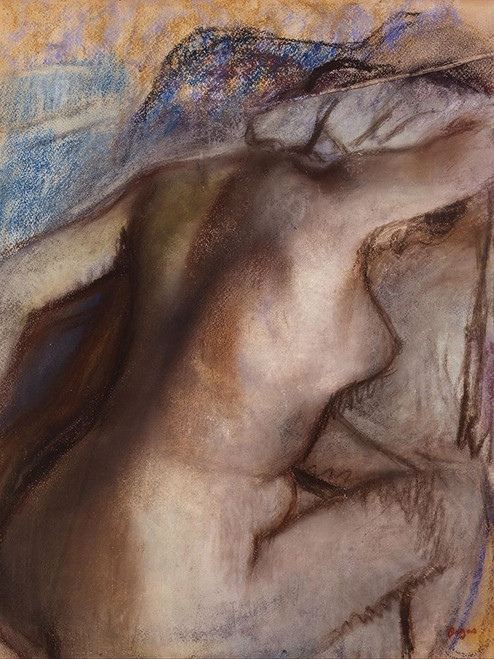 After the Bath, Woman Drying Herself Poster Print by Edgar Degas # 55503
