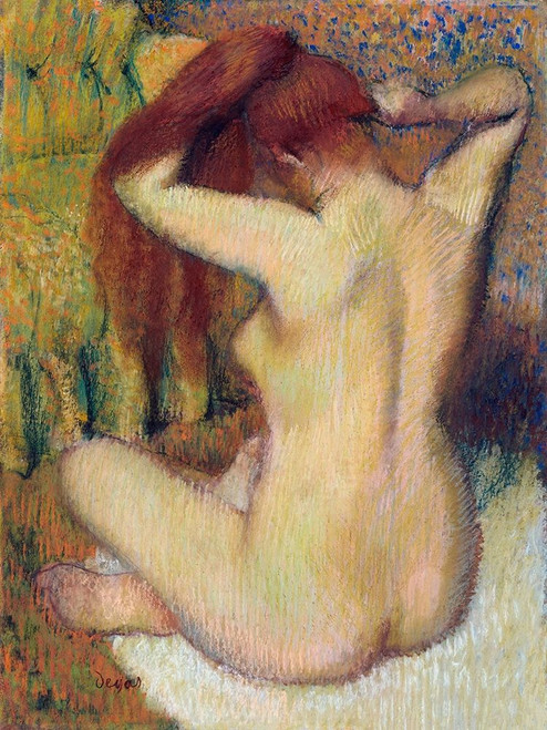 Woman Combing Her Hair Poster Print by Edgar Degas # 55438