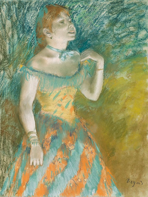 The Singer in Green Poster Print by Edgar Degas # 55440