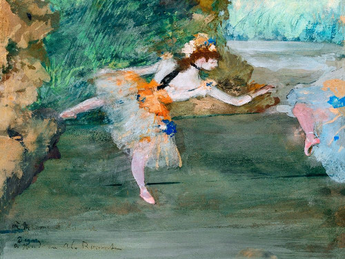 Dancer Onstage�_ Poster Print by Edgar Degas # 55469