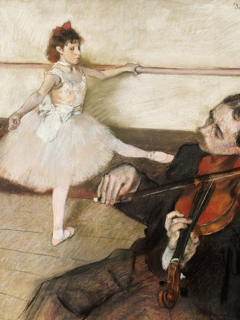 The Dance Lesson Poster Print by Edgar Degas # 55471