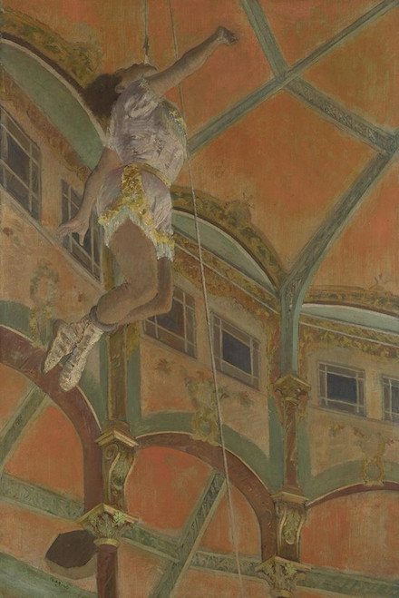 Miss La La at the Cirque Fernando Poster Print by Edgar Degas # 55478