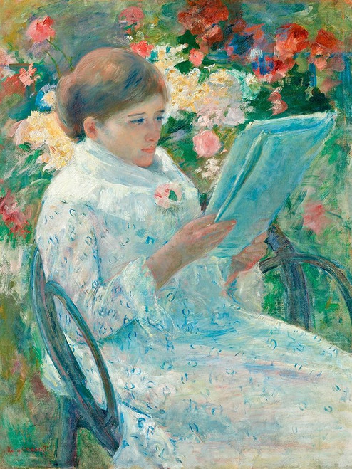 On a Balcony Poster Print by Mary Cassatt # 55372