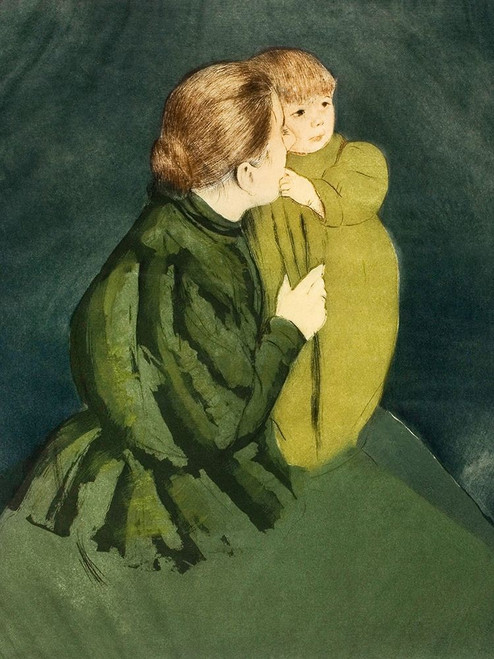 Peasant Mother and Child Poster Print by Mary Cassatt # 55395