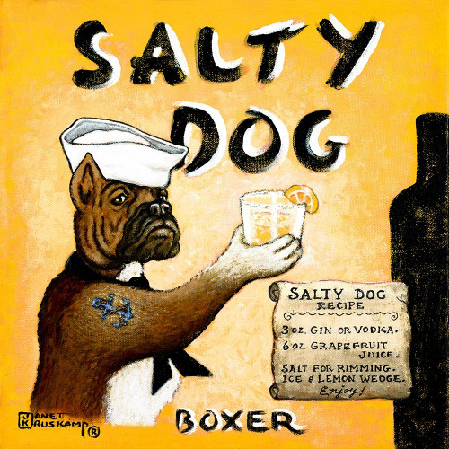 Salty Dog Poster Print by Janet Kruskamp # 54399