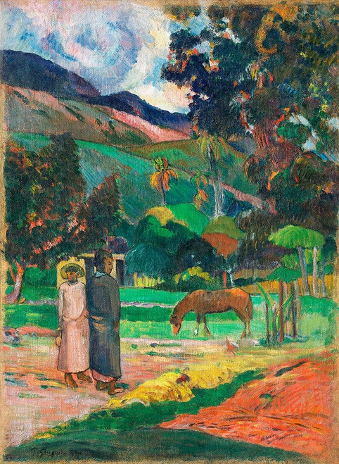 Tahitian Landscape Poster Print by Paul Gaugin # 54498