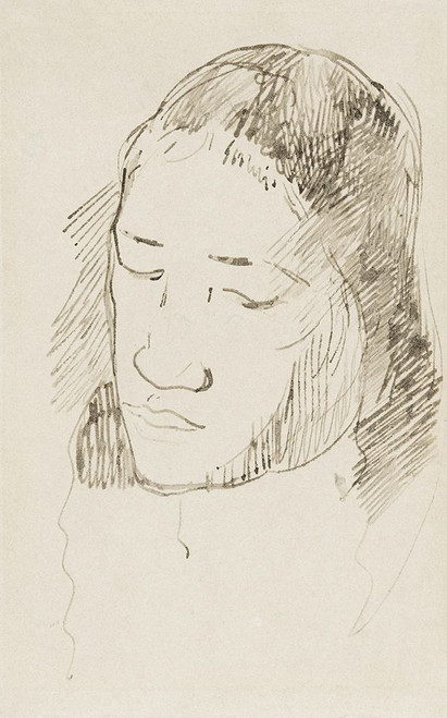 Head of a Tahitian Woman Poster Print by Paul Gaugin # 54493