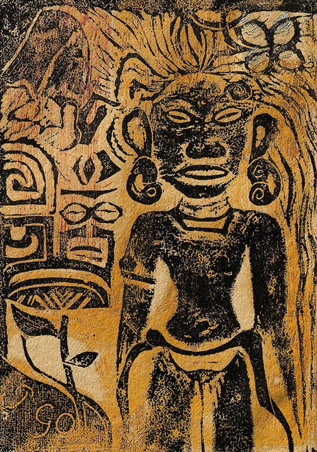 Tahitian Idol_ÔøΩÔøΩthe Goddess HinaÔøΩ_ Poster Print by Paul Gaugin # 54479