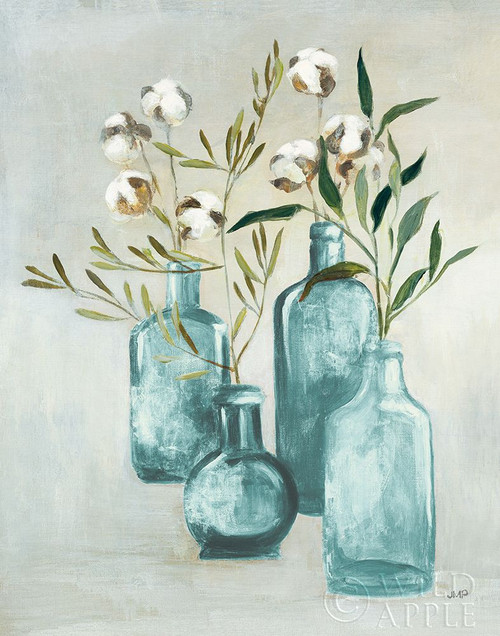 Cotton Still Life II Blue Poster Print by Julia Purinton # 54285