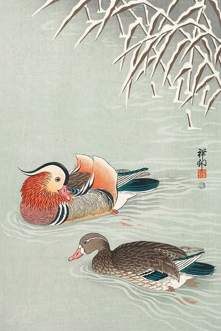 Mandarin ducks Poster Print by Ohara Koson # 54972