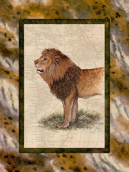Lion Poster Print by Janet Kruskamp # 54220