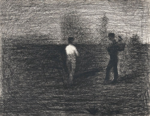 Peasants Poster Print by Georges Seurat # 53981
