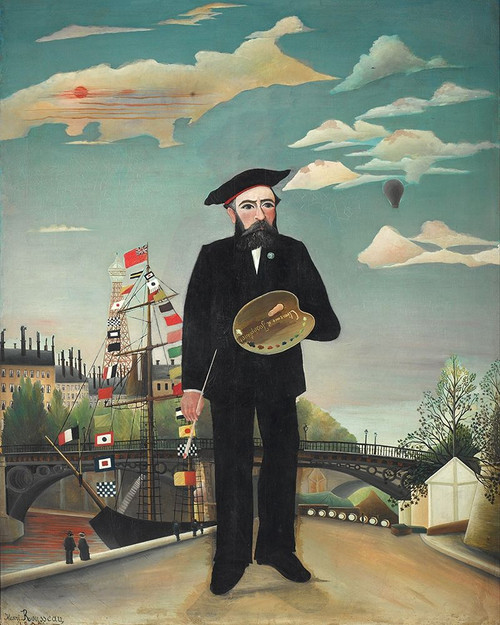 Self Portrait Poster Print by Henri Rousseau # 54855