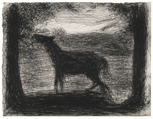 Foal, Le Poulain Poster Print by Georges Seurat # 53983