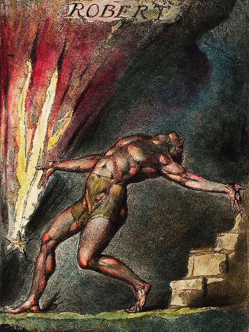 Robert illustration from Milton Poster Print by William Blake # 54772