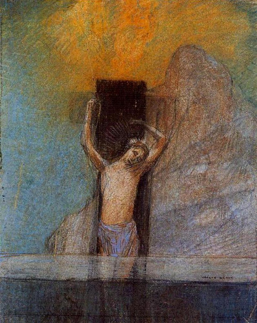 Christ on the Cross Poster Print by Odilon Redon # 54660