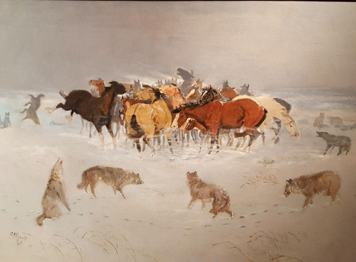 Flying hoofs Poster Print by M Russell # 54596