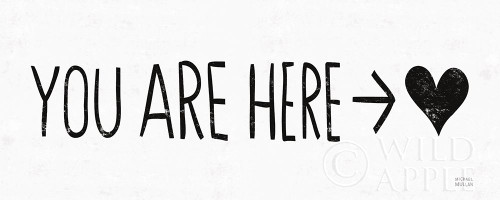You Are Here BW Poster Print by Michael Mullan # 54654