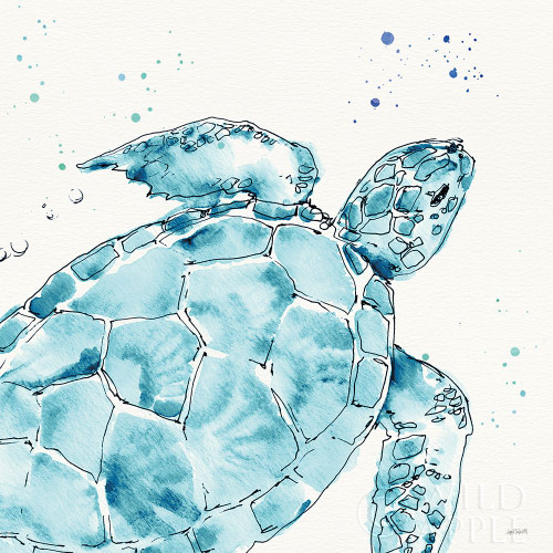 Deep Sea IX Teal Poster Print by Anne Tavoletti # 53848