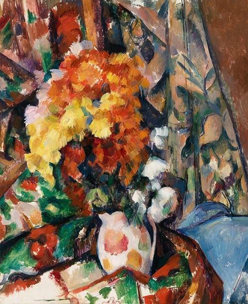The Flowered Vase Poster Print by Paul Cezanne # 53862