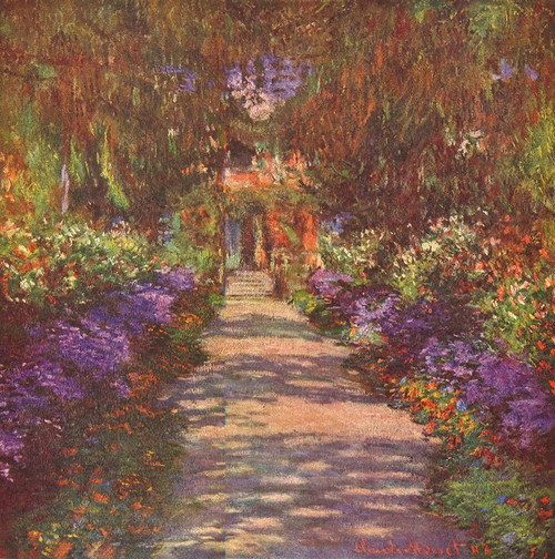 Garden way Poster Print by Claude Monet # 53106