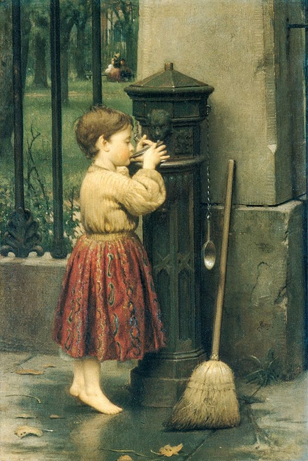 The Crossing Sweeper Poster Print by Seymour Joseph Guy # 52955