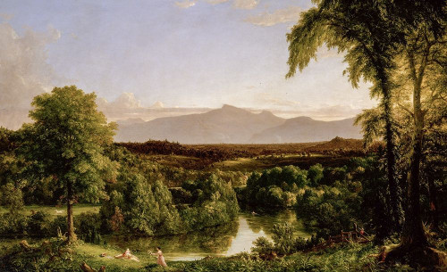 View on the Catskill_��Early Autumn Poster Print by Thomas Cole # 52888