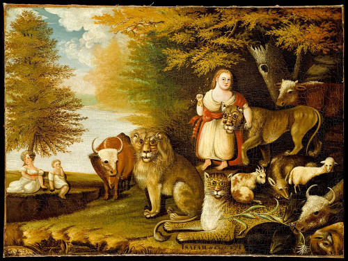 Peaceable Kingdom Poster Print by Edward Hicks # 52977