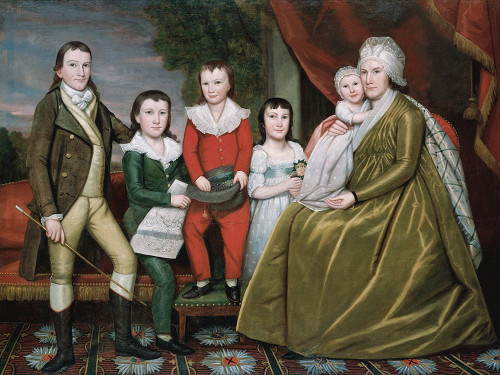 Mrs Noah Smith and Her Children Poster Print by Ralph�_ Earl # 52926