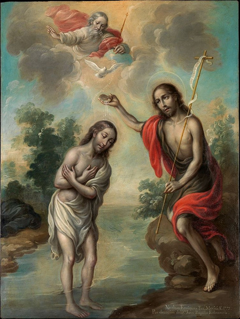 The Baptism of Christ Poster Print by Nicolas EnrÔøΩ_quez # 52932