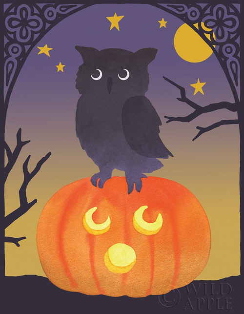 Halloween Critter III Light Owl Poster Print by Beth Grove # 52773