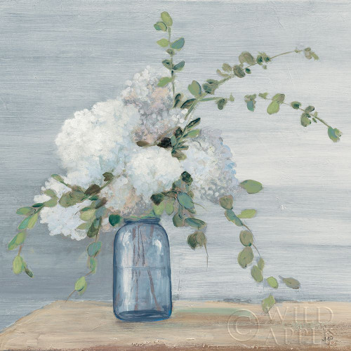 Morning Bouquet Navy Crop Poster Print by Julia Purinton # 52472
