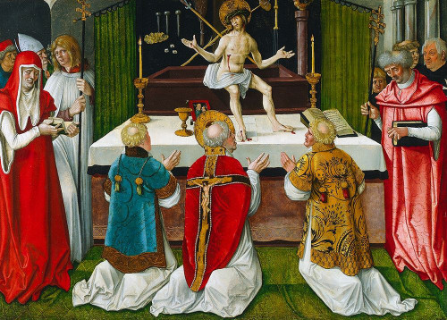 The Mass of Saint Gregory Poster Print by Hans Baldung # 50616
