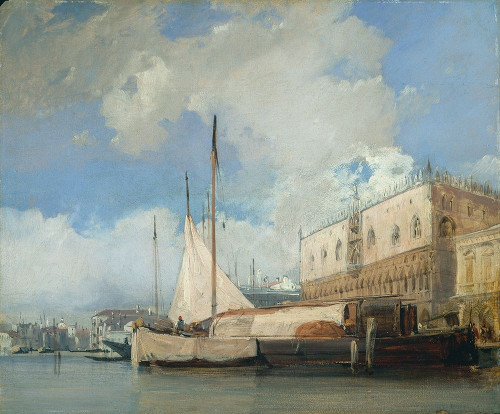 The Doges Palace, Venice Poster Print by Richard Parkes Bonington # 50477