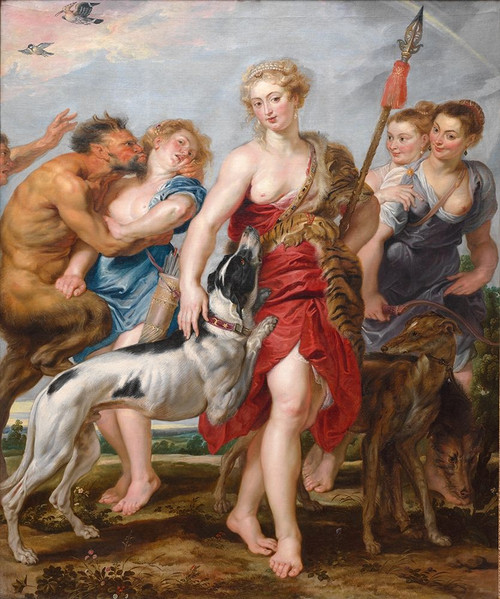 Diana and Her Nymphs Departing for the Hunt Poster Print by Peter Paul Rubens # 50659