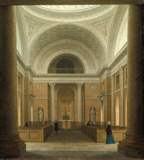 The Slotskirken of Christiansborg, Copenhagen Poster Print by Heinrich Hansen # 50501