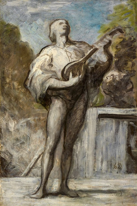 The Troubadour Poster Print by Honore Daumier # 50357