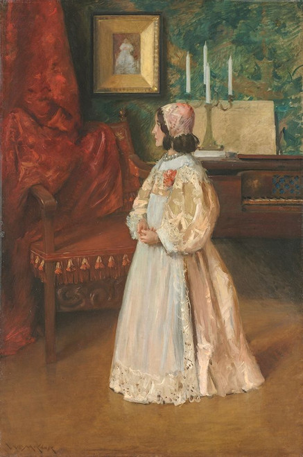 Portrait of My Daughter Alice Poster Print by William Merritt Chase # 50205