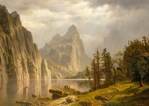 Merced River, Yosemite Valley Poster Print by Albert Bierstadt # 50844