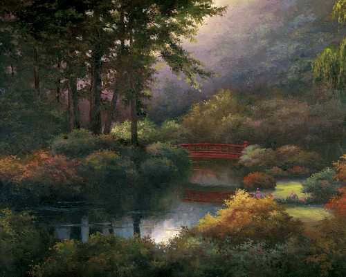 Red Bridge Poster Print by Unknown Unknown # 4828
