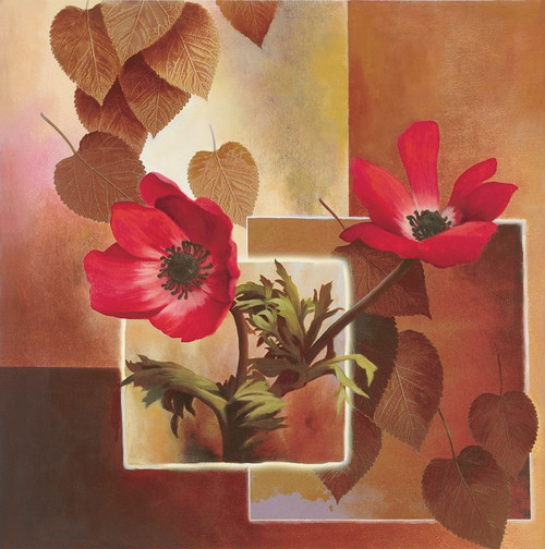 Red Poppy Collage Poster Print by Unknown Unknown # 4946