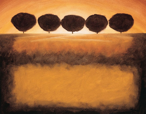 Five Trees Poster Print by Unknown Unknown # 4815