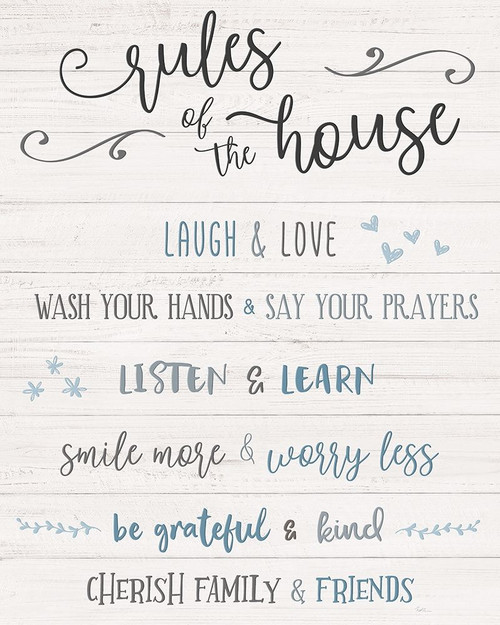 Rules of the House Poster Print by Natalie Carpentieri # 43627