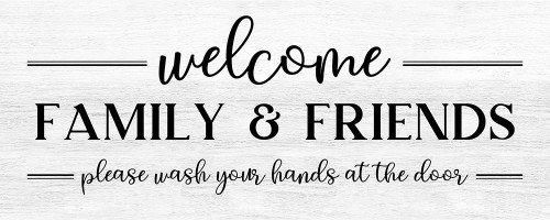 Welcome Family and Friends Poster Print by CAD Designs CAD Designs # 43655