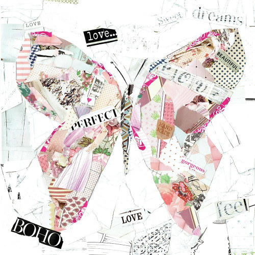 Boho Butterfly Poster Print by Katherine and Elizabeth Pope # 43059