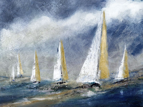 Indigo Swells Poster Print by Carol Robinson # 43361