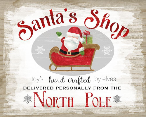 Santas Shop Poster Print by Carol Robinson # 42415