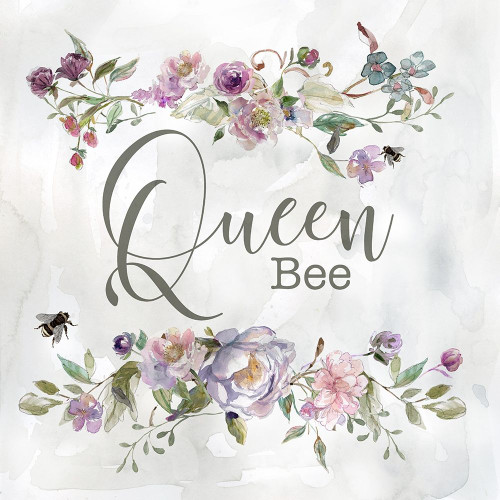 Cottage Floral Queen Poster Print by Carol Robinson # 42284