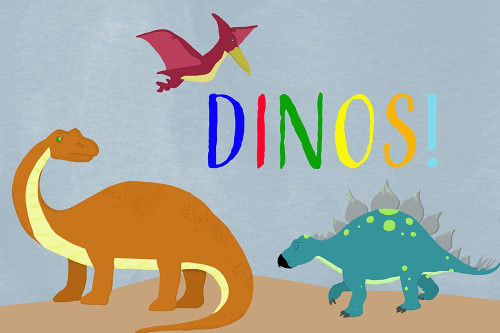 Dinos! Poster Print by Daniela Santiago # 42165